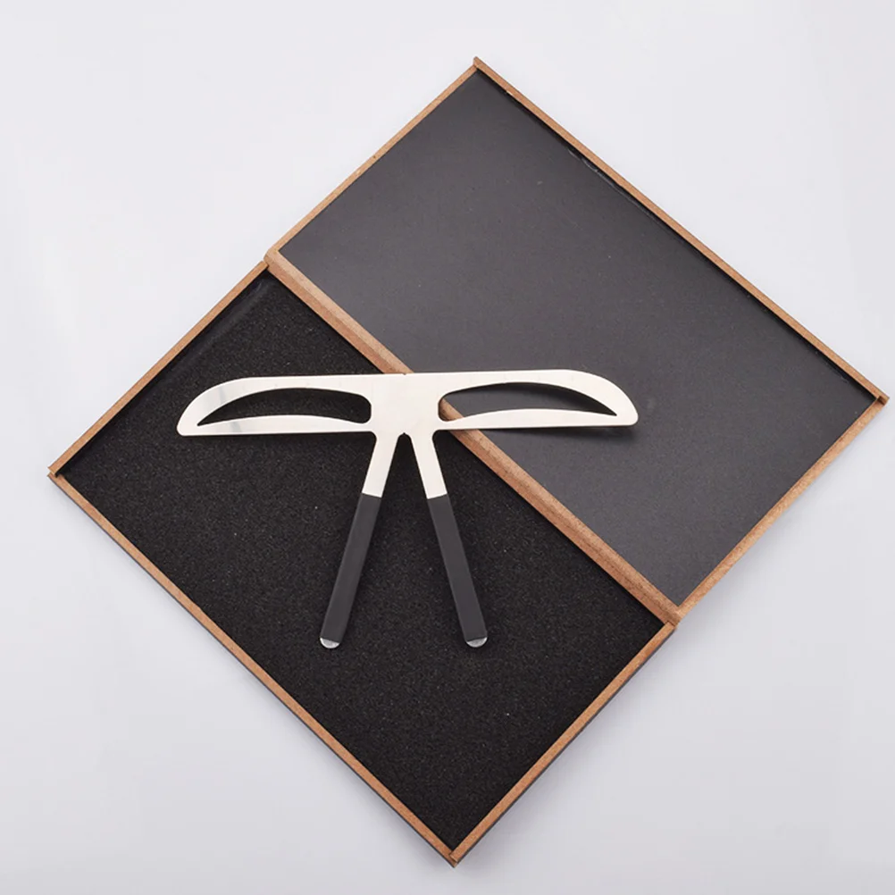 Wenkbrauw stencil liniaal herbruikbare driepunts balans positionering kit voor natuurlijke wenkbrauw vormgeven tool vrouwen wenkbrauw meten