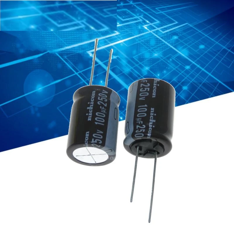 5PCS imported electrolytic capacitor 250v 100uf 18X25 capacitor BXA high frequency and long life