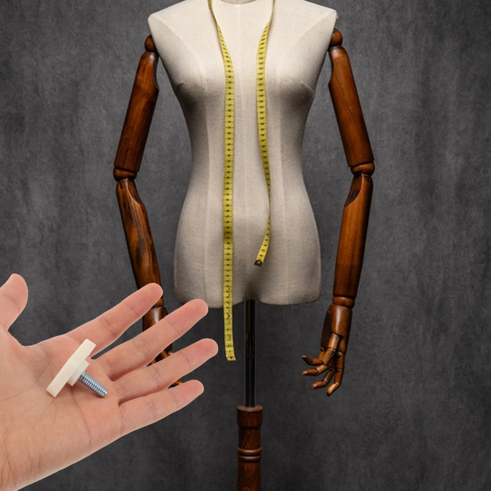 

5pcs Clothing Mannequin Accessories Half Body Mannequin Base Screws Adjustable Stabilizer Hardware For Apparel Stores Display