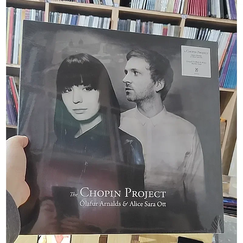 Olafur Arnalds & Alice Sara Ott The Chopin Black and White Marble Vinyl LP for Vinyl Record Players