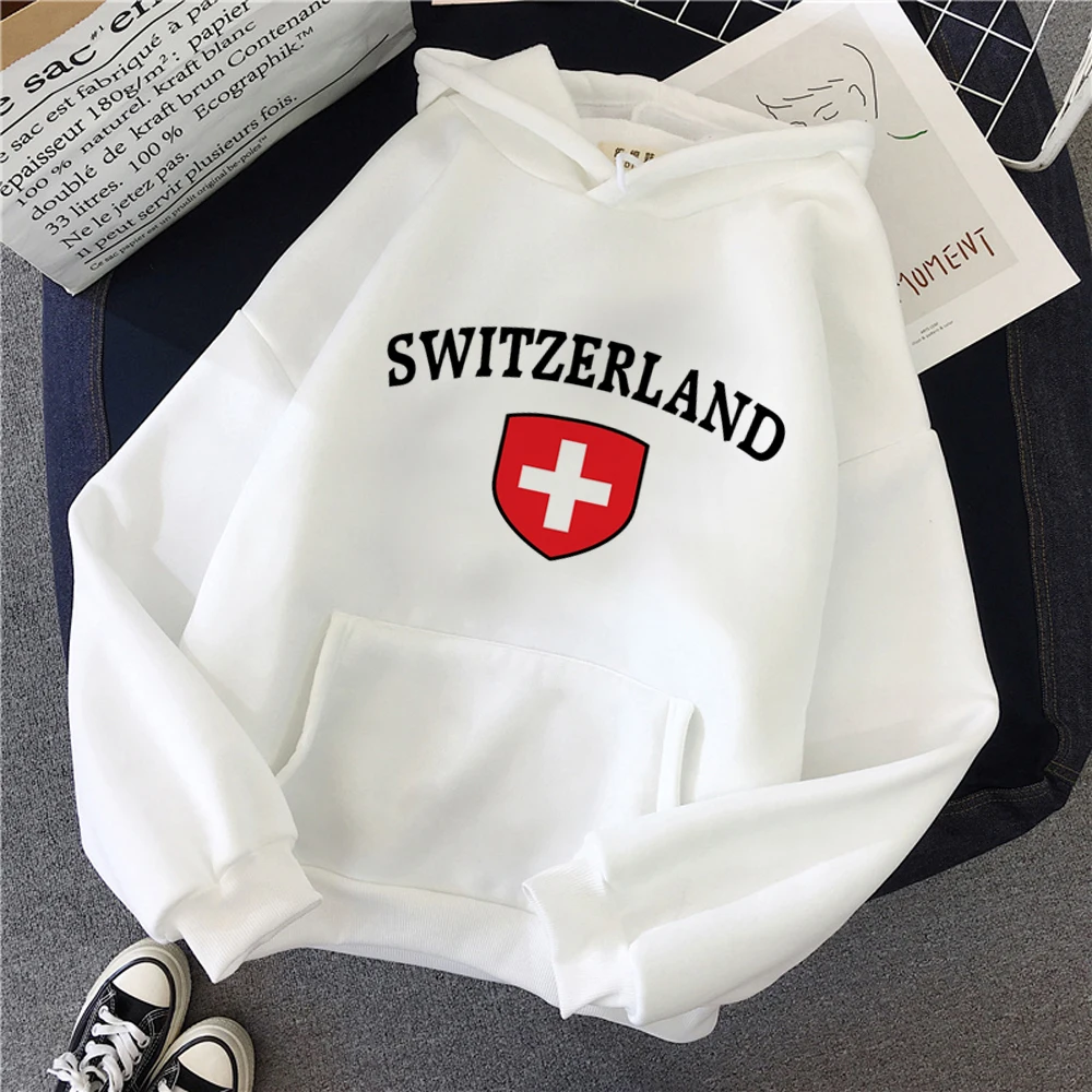 Sudaderas con capucha de Suiza para mujer, suéter gótico harajuku, estilo coreano, divertido