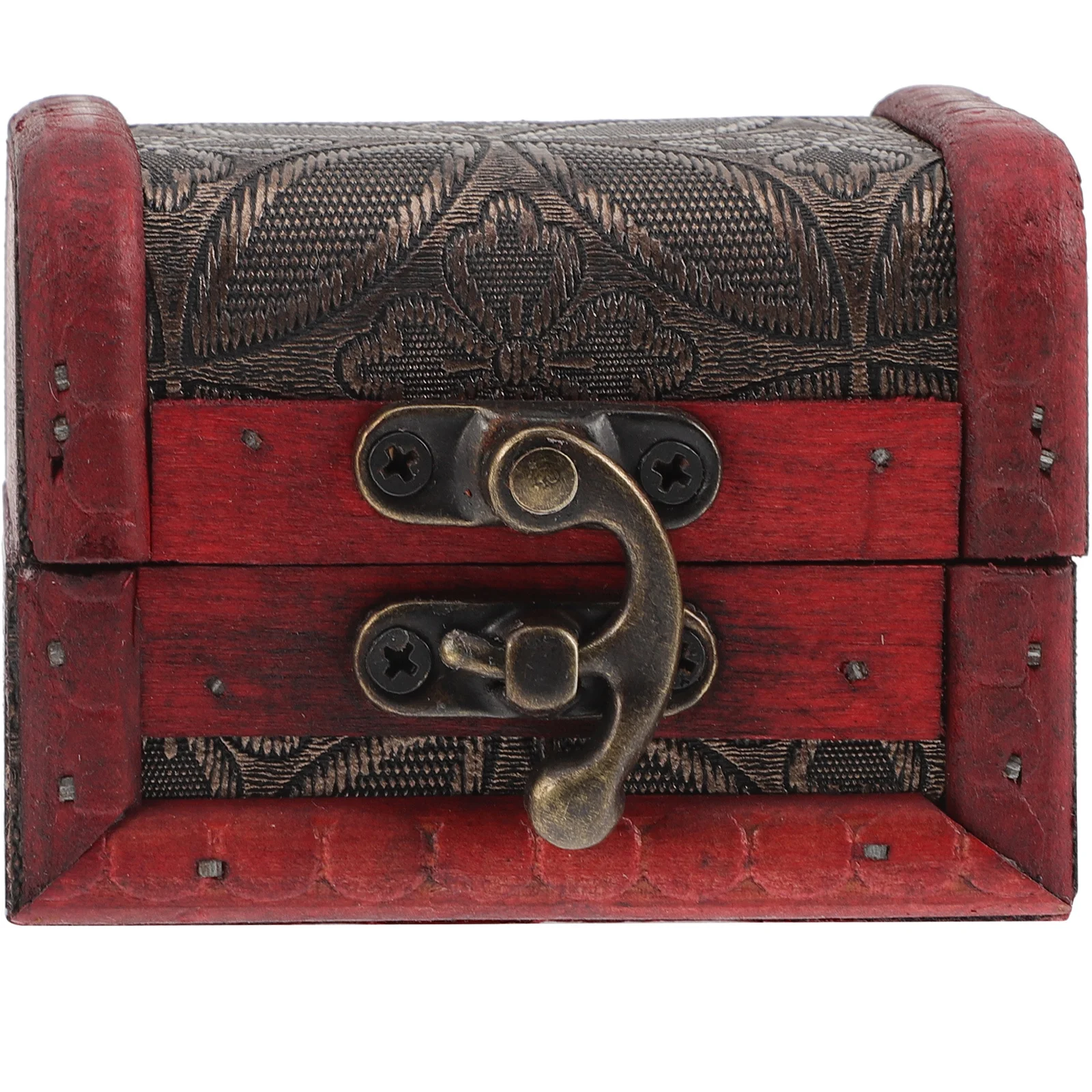 1pc キャンディ収納ボックスレトロ木製クラフトクリスマスおやつホルダーヴィンテージ小さなジュエリーオーガナイザーパーティーの記念品ギフトボックス