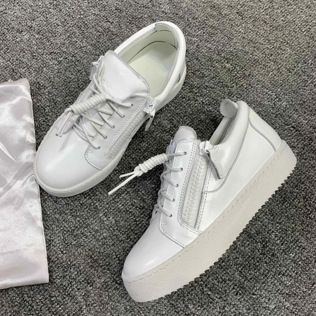 

New Fashion Casual Sneakers for Men Brand Designer Women Tennis shoes Luxury Real Leather GZ Loafers Sports shoes 35-48 G0364