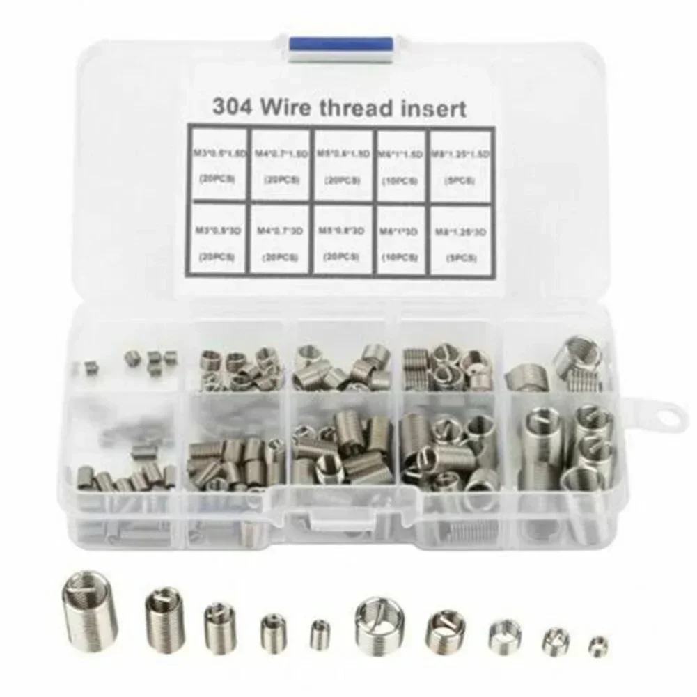 Helicoil Threaded Inserts Kits Repair Insert Direct Replacement High Quality 150 Pcs 304 Stainless Steel Brand New