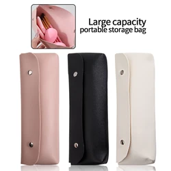 New Multi-color option travel makeup brush storage bag, PU makeup brush holder, dustproof multi-functional storage box