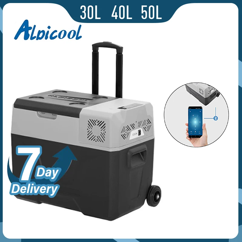 Alpicool CX  30L 40L 50L Car Refrigerator Fridge Small Freezer 12V Compressor Portable Cooler 220V For Home Use Vehicle Truck