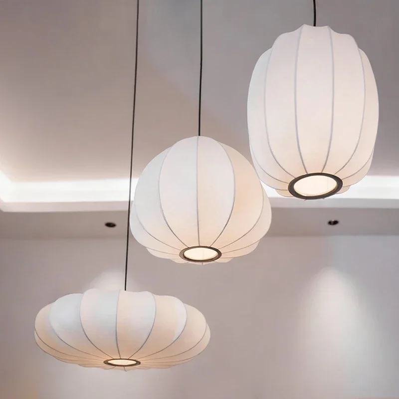 Japanese Wabi Sabi E27 Pendant Light Loft Living Dining Room Bedroom Home Decor Chandelier Indoor Lighting Hanging Lamp Fixtures