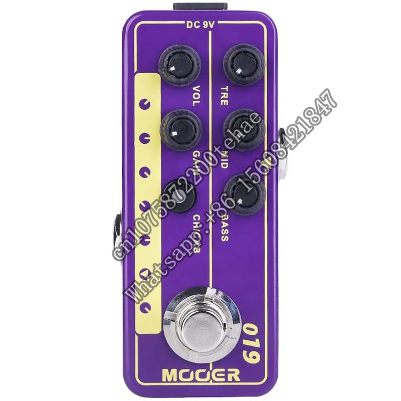 Mooer-Pedal de Efeito Rock Clássico, 70 Simulação Pedal Cabinet, Acústico Elétrico, 019, Uk Gold Plx, Micro Preamp, Acessórios de Guitarra