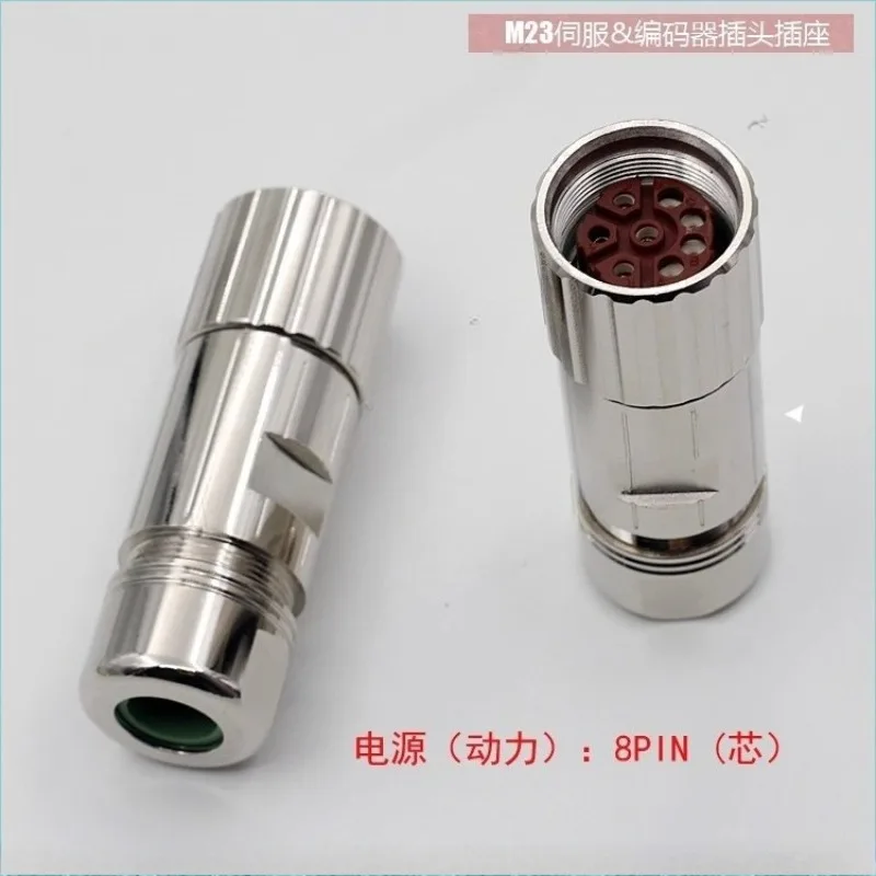 M23 Connectors 6, 8, 12, 17, 19 Pins Male and Female, Pinhole Servo Motor Encoder Socket Plug