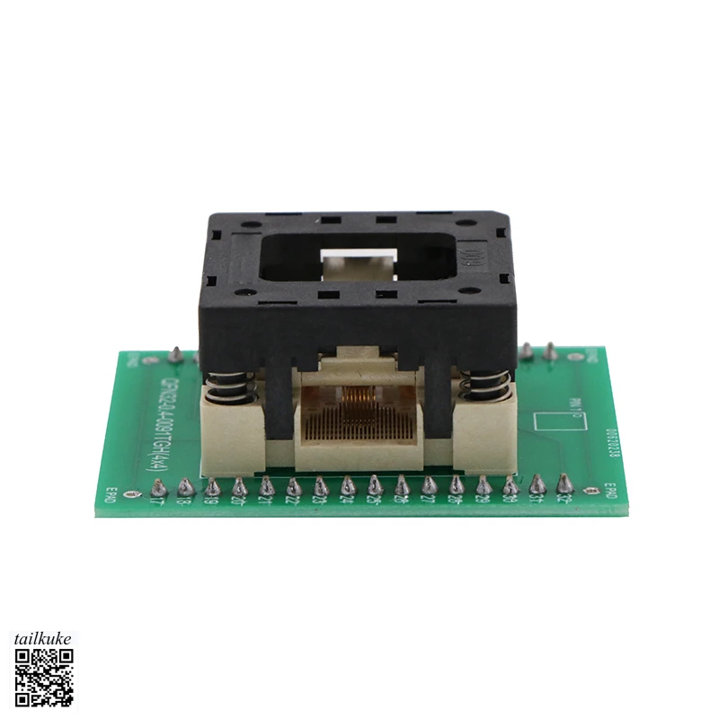 

QFN32 Старевое сиденье 4x4 Горящее сиденье ICSOCKET 0,4 Расстояние вниз Автоматическое испытательное сиденье под давлением