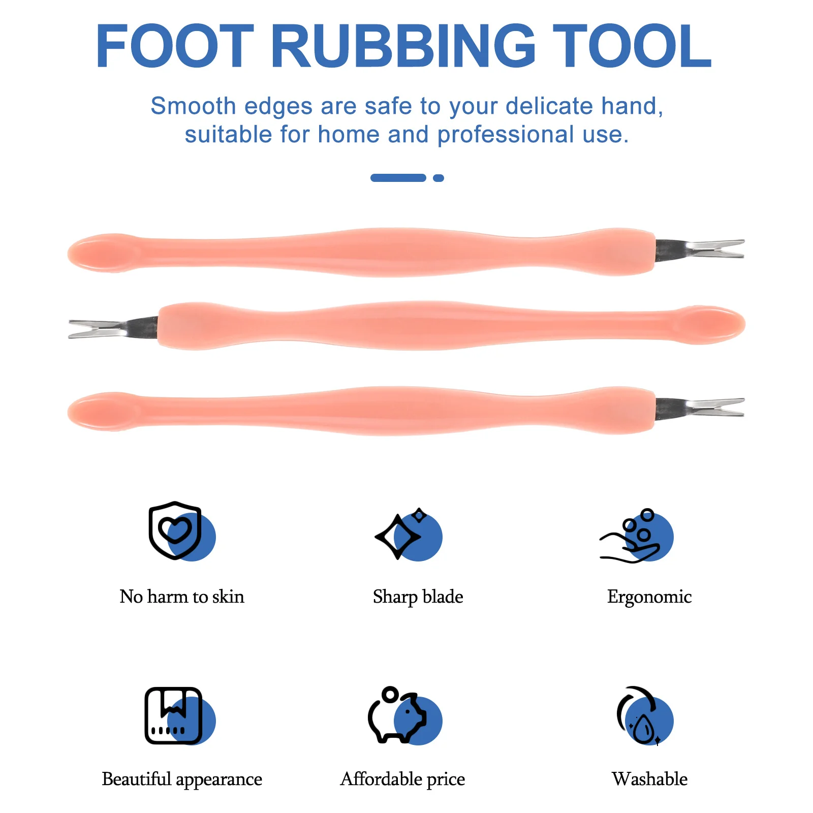5 قطعة مجموعة أدوات مانيكير متعددة الوظائف أداة تشذيب البشرة الفولاذ المقاوم للصدأ مسمار انتهازي للمنزل صالون استخدام أداة إزالة الجلد الميت عدة #2