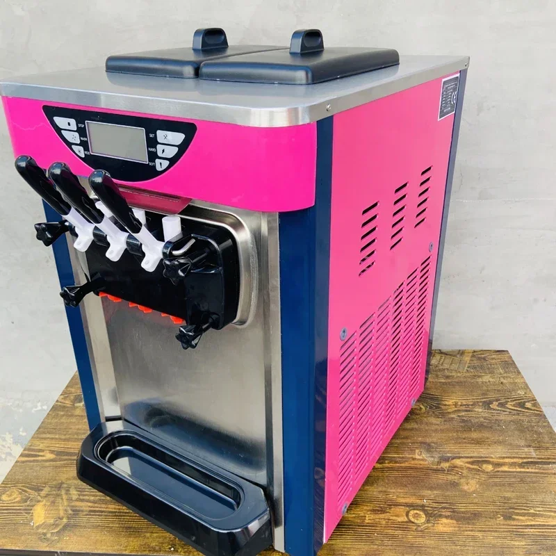 Commercial Ice Cream Machine 1100W Hard Serve Ice Cream Maker with LED Display Screen Auto Shut-Off Timer