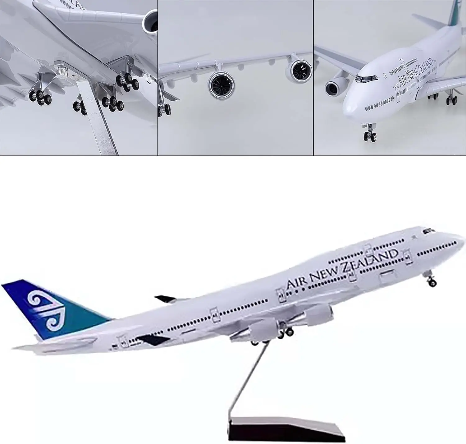 

1/160 18.5-inch Air New Zealand B747 Simulation Civil Aviation Aircraft Model with Wheels Assembled Aviation Airplane Decoration