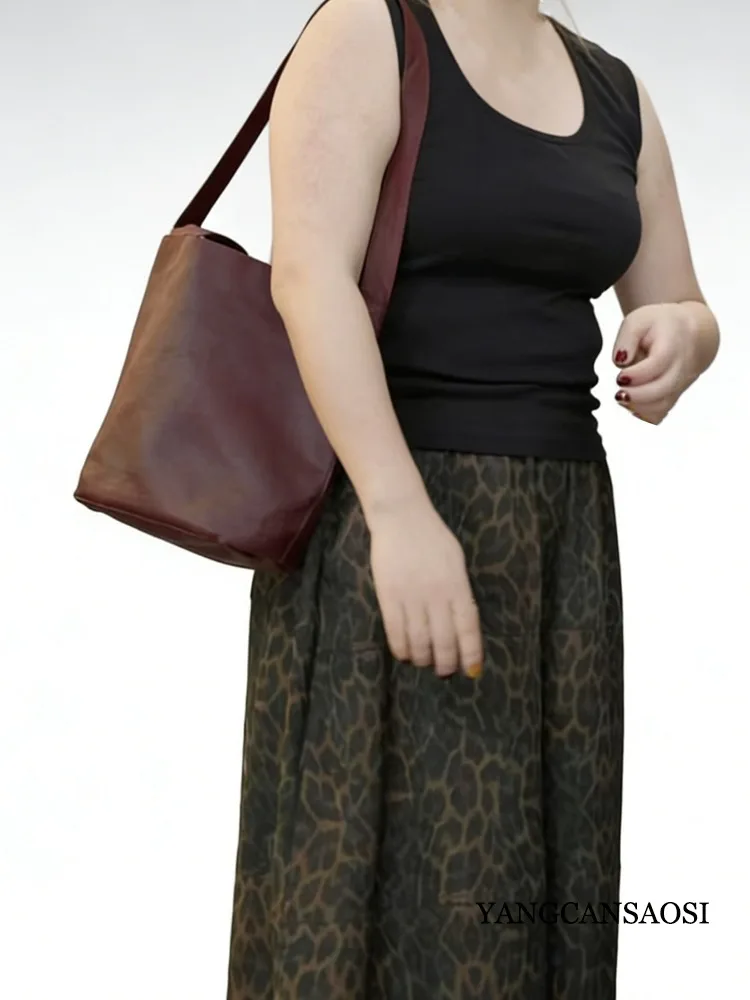 Borsa a secchiello in filato di nuvola profumata retrò cinese dal design di nicchia Nuova borsa da donna versatile di grande capacità di fascia alta