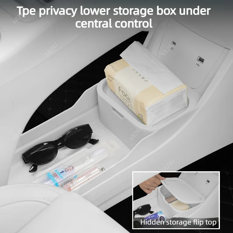 Under-Dash Organizer For Geely EX2 E2 Proton eMas 5 2026 2025 Accessories Scratch Resistant Silent-Drive Bend-Resist Age-Shield