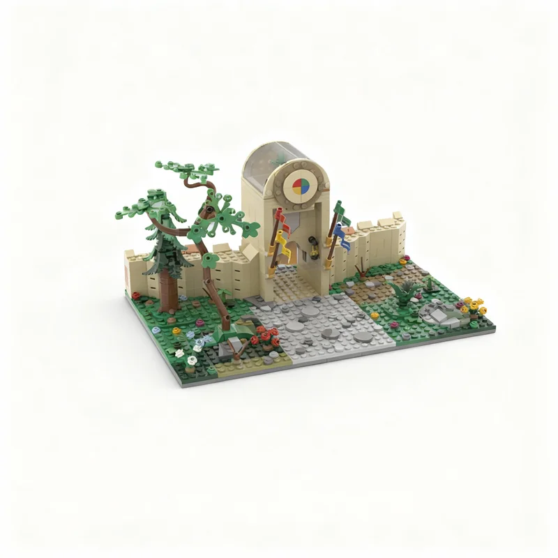 

784pcs MOC Bell Tower Grounds Magic Wizard Model Building Blocks Construction Toy Christmas Gifts DIY Creative Idea Education