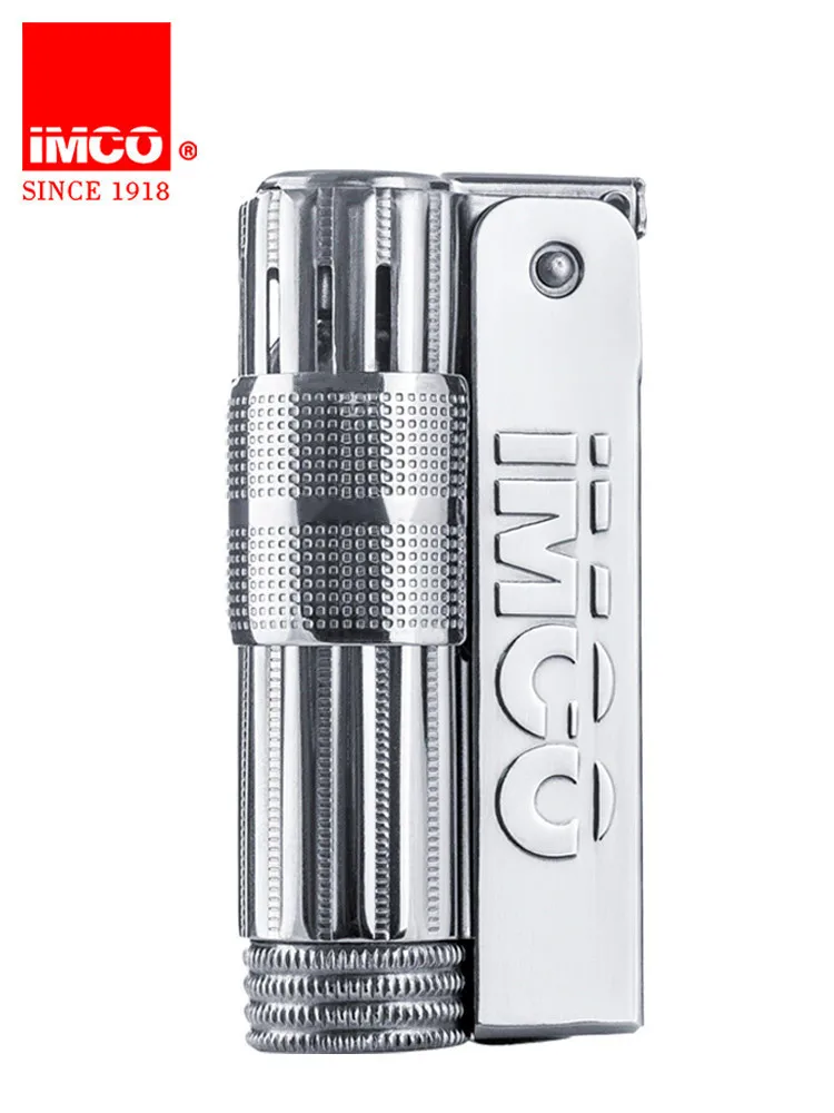 IMCO Brand Stainless Steel Vintage Classic Black Gasoline Lighter Novelty Triplex Lighters Men\'S Cigarette Lighter 6700