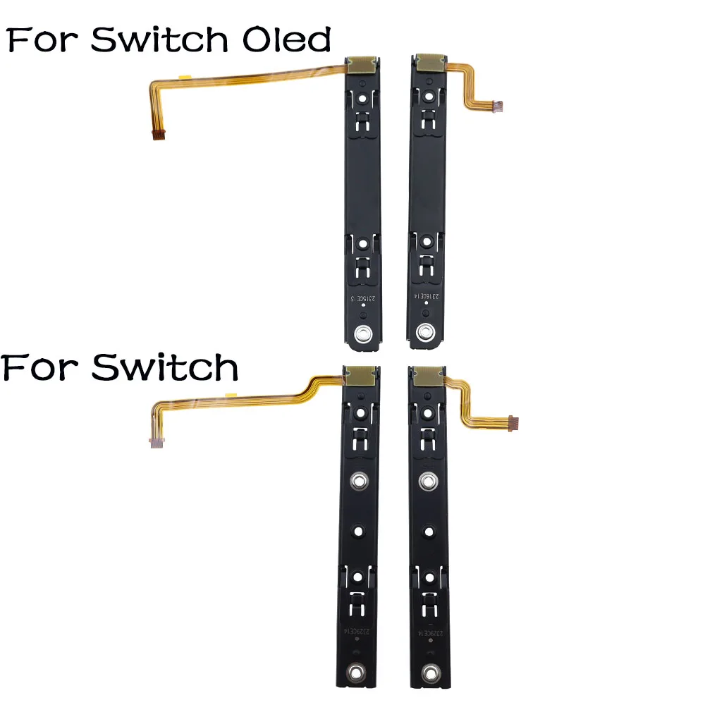 الجزء الأصلي من Repart للسكك الحديدية اليمنى واليسرى مع جزء تثبيت الكابلات المرنة لوحدة التحكم Nintendo Switch OLED NS Rebuild Track