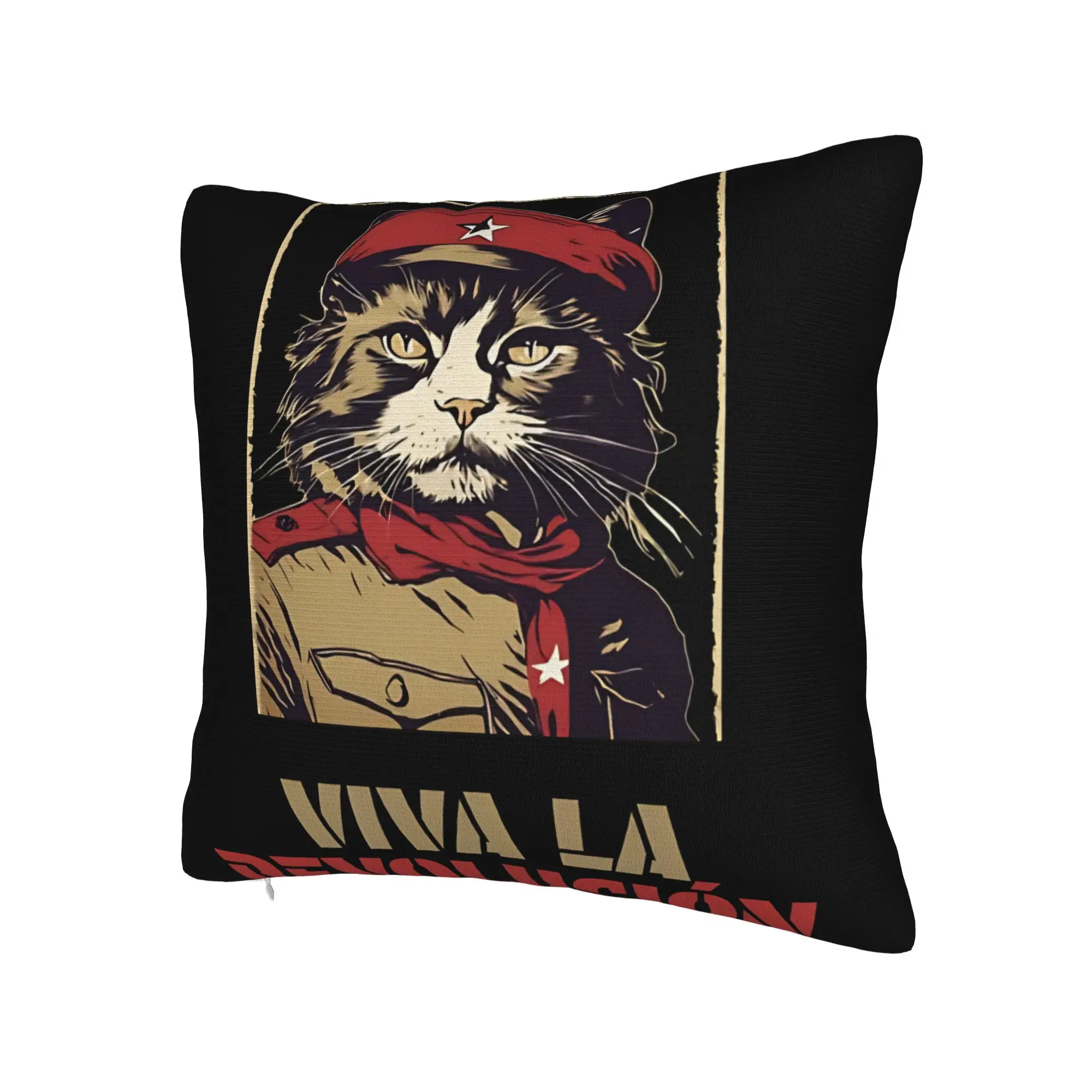 Viva La Revolution Carl Cat Lover Pillowcases Merch Printing Cushion Cover Decorative  Pillow Case Cover Home Multi Size