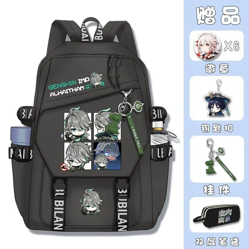 

Genshin Impact For Boys Girls, Elementary And Middle School Students, Large Capacity, Ultra-Lightweight, Japanese Anime Alhaed