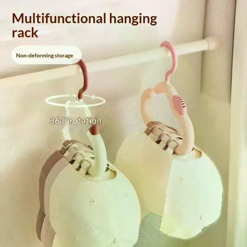 Rotatable Multifunctional Hanger Scarf Belt Tie Hat Display Rack for Home Dorm Apartment Closet Space Saving Organizer