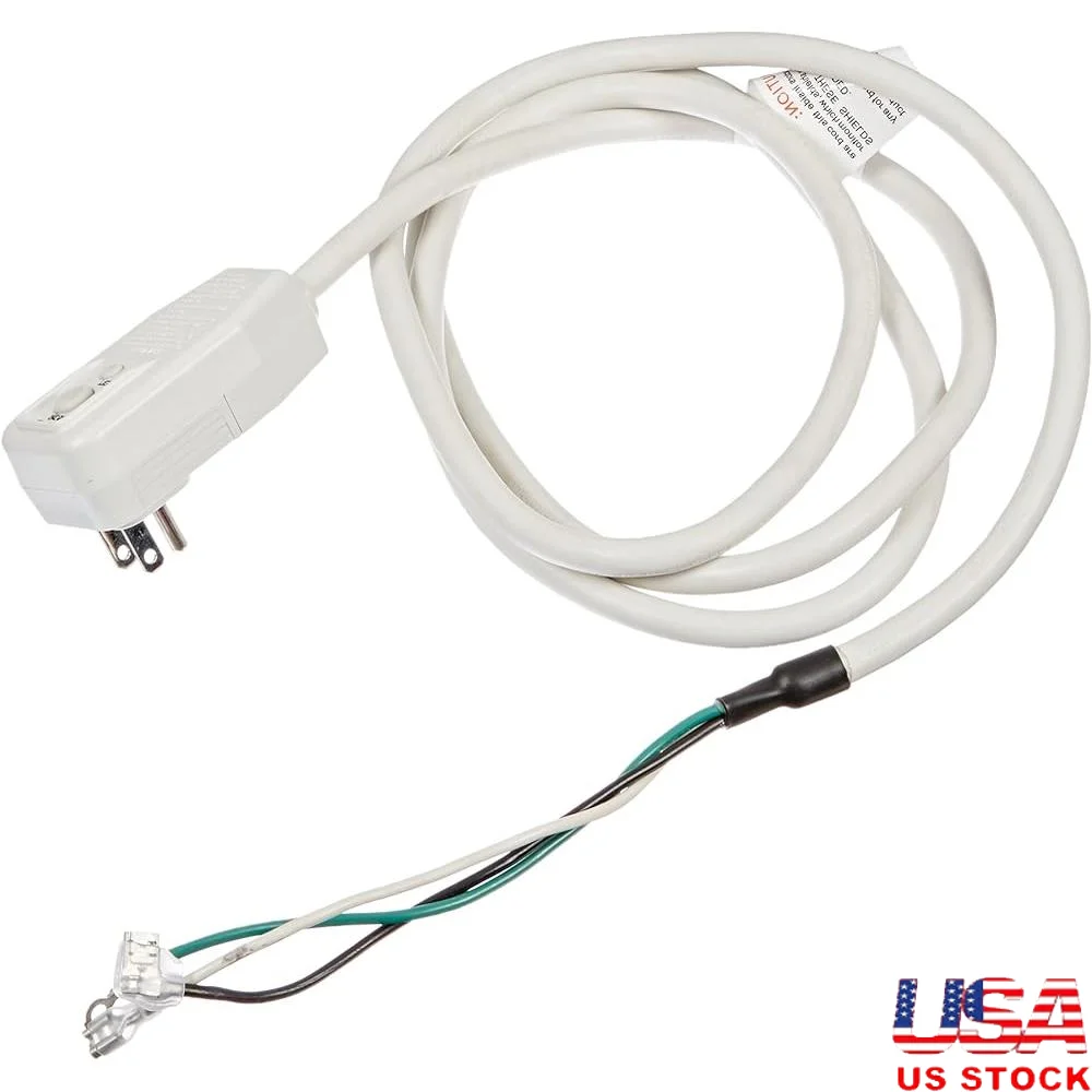 

Replacement Power Cord Air Conditioner 5304477136 Male Female Connector UL Listed Appliance Parts