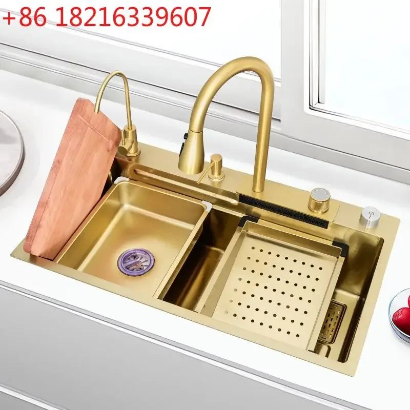 sink combination 304 stainless steel large single tank multi-functional vegetable washing basin to wash vegetables