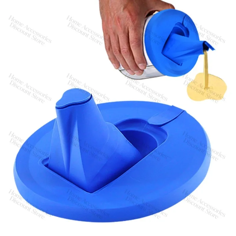 Multifunctional Foldable Anti-drip Paint Bucket Lid Portable Pour Paint Artifact Anti-caking Paint Bucket Dust Cover