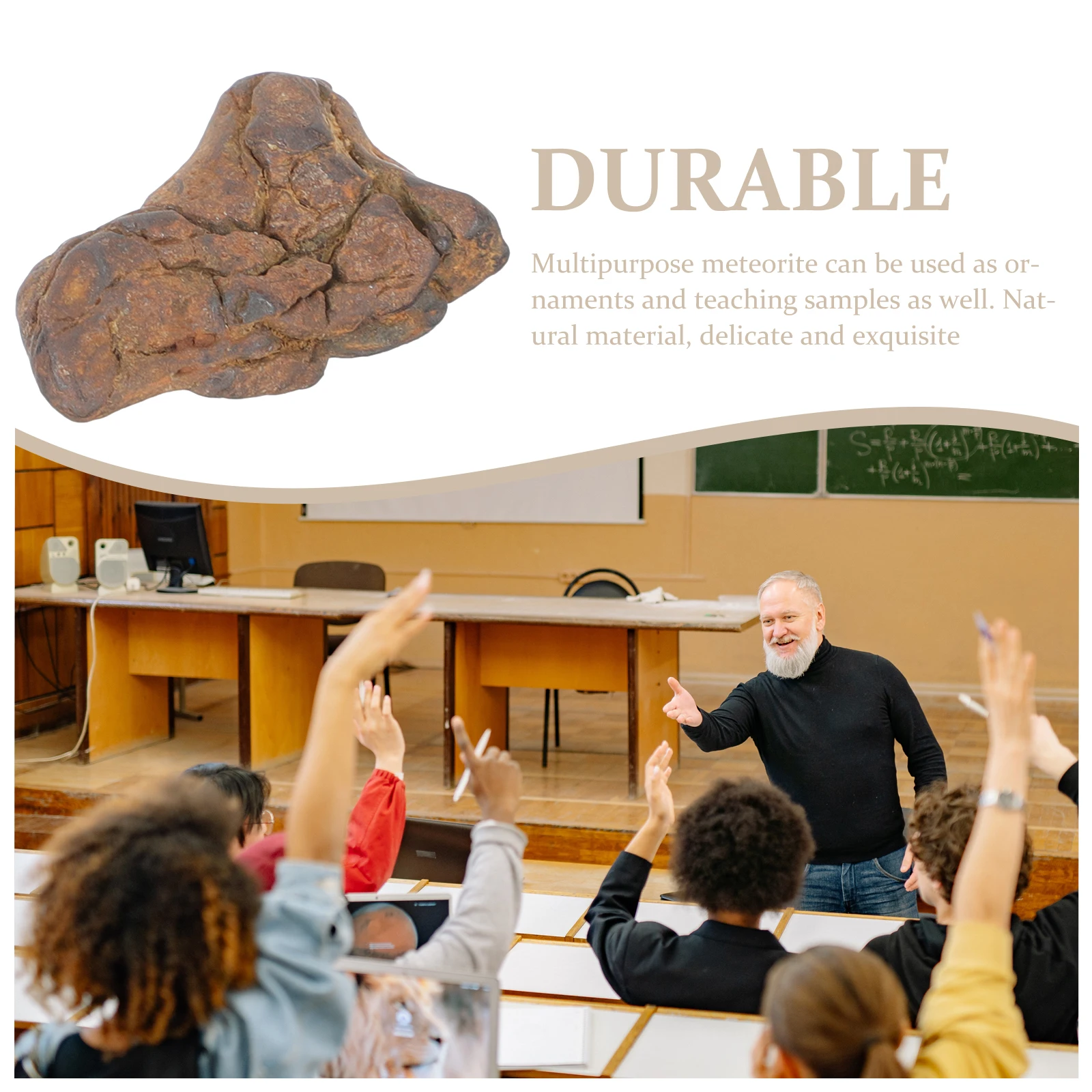 Educational Plaything Meteorite Science Sample Decoration Rocks Table for Students Child