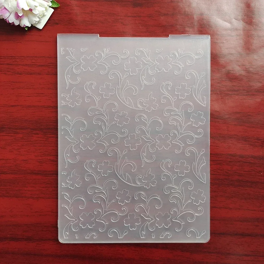 Folder do wytłaczania przezroczyste plastikowe talerze projekt na papier do majsterkowania 3D dekoracja kartek Scrapbooking sztuka rękodzieło