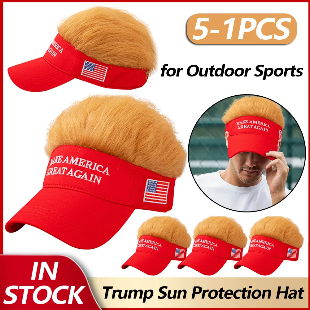 New Donald Trump 2024 Cap USA Funny Baseball Cap Make America Great Again Adjustable President Hat Embroidery Sun Protection Hat