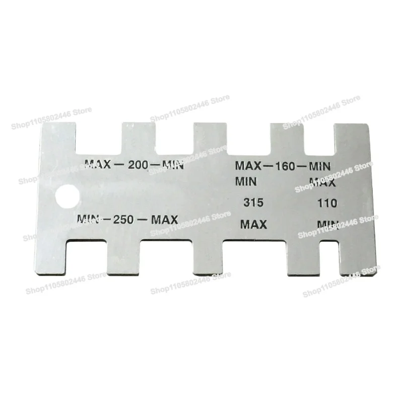 PE Crimping Caliper, Refined Stainless Steel SDR11 17.6 Welding Ring Flanging Detection Hot Melt Machine Matching