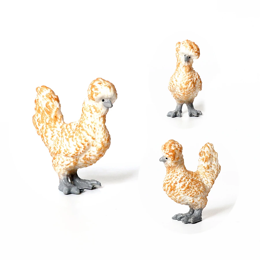 Simulation de ferme volaille, coq, poule, oie, canard, colvert, poulet, modèle de figurines, décoration de la maison, ornement de bureau