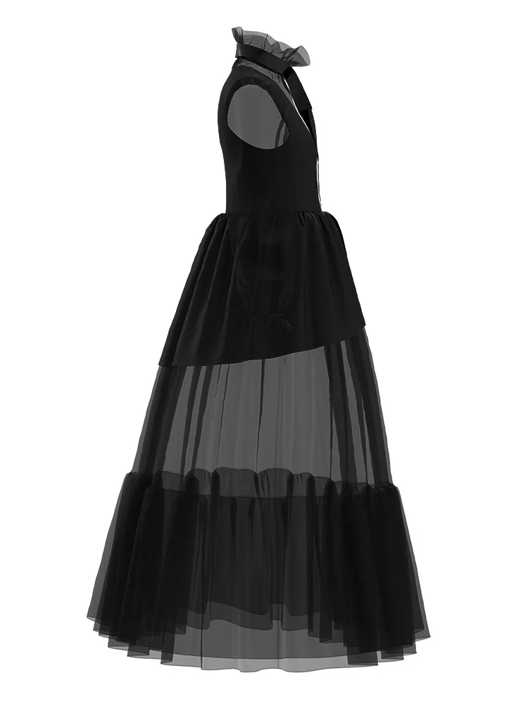 

Юбка принцессы для девочек Adam's Fly Wednesday Net Sve Long Sve Par Dr Готическое вечернее платье для мамы и дочки