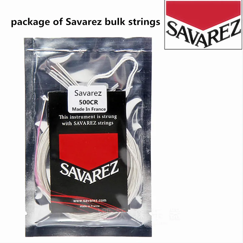 Original Savarez Classic Guitar Strings Nylon Basses Strings For Guitar Classical Bulk Strings One Set Guitar Parts