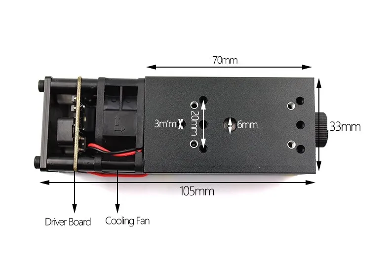 12V High Power 520nm 500mW Zielony regulowany moduł laserowy Laser odstraszający ptaki
