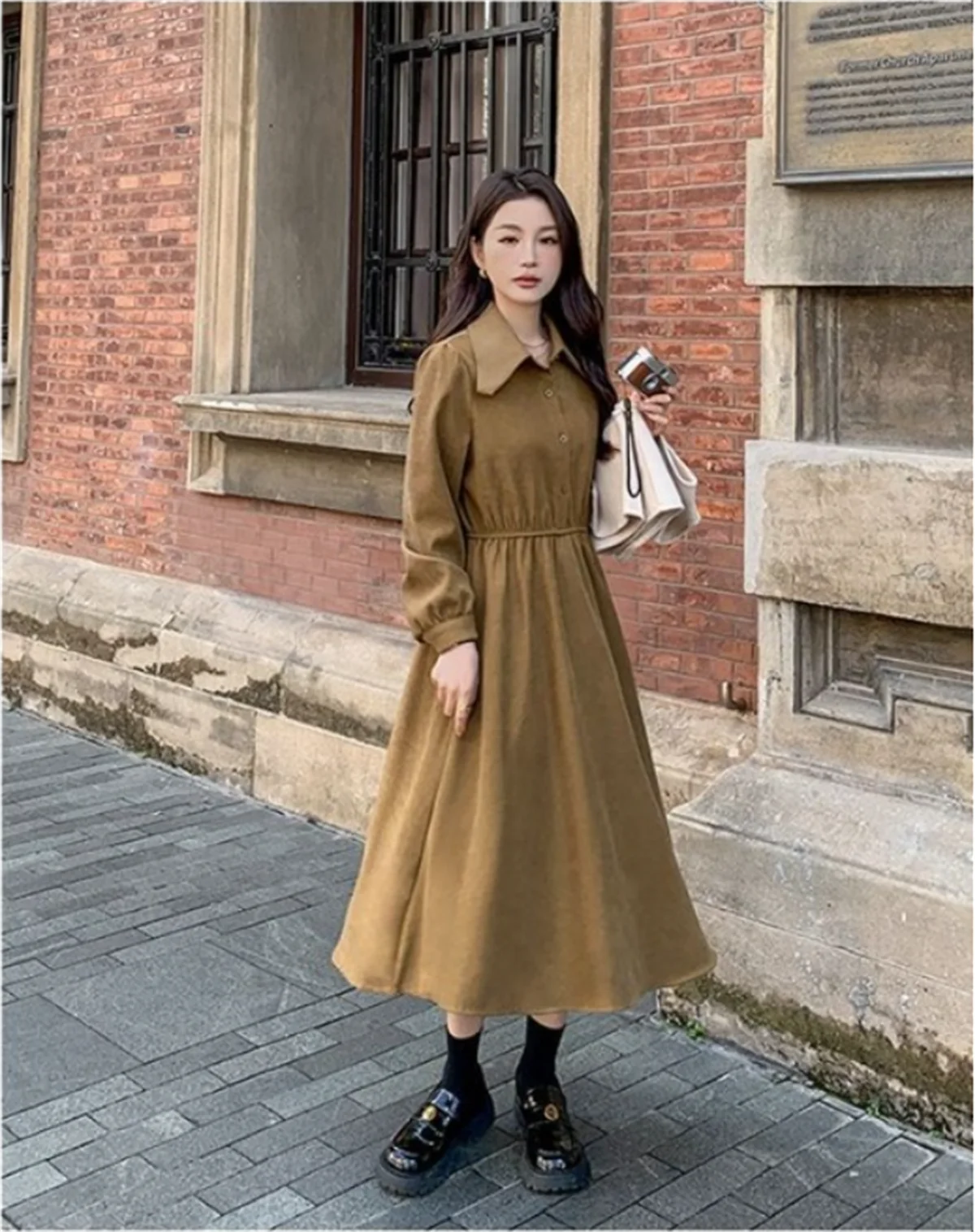 Trendy Fashion Long sleeved dress Women's suit Sense of design waistcoat fashion Long skirt two-piece set