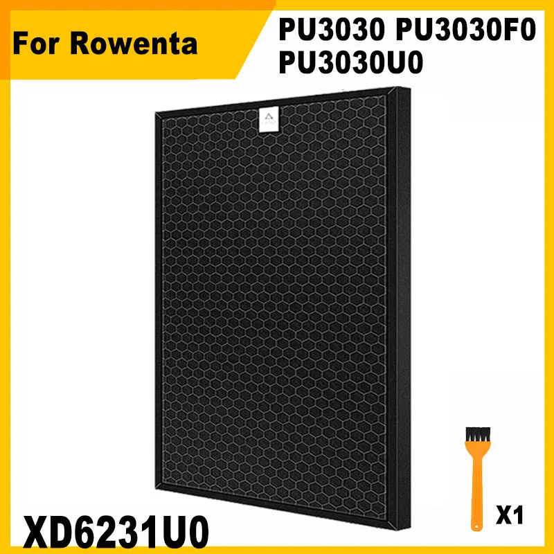 

Сменный HEPA и угольный фильтр 2 в 1, XD6231U0 для очистителя воздуха Rowenta Pure Air PU3030 PU3030F0 PU3030U0