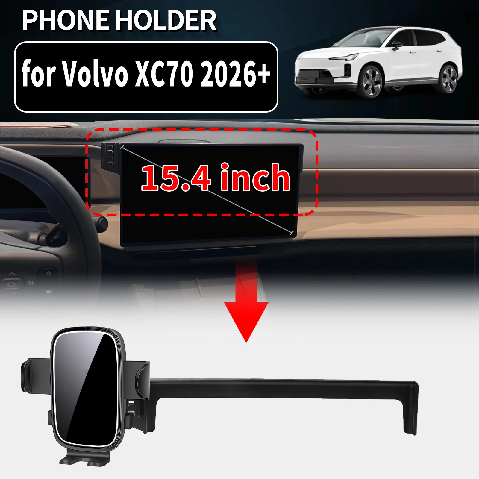 

for Volvo XC70 2026 2027 2028 Auto Phone Holder Mount GPS Navigation Bracket Stable Car Accessories