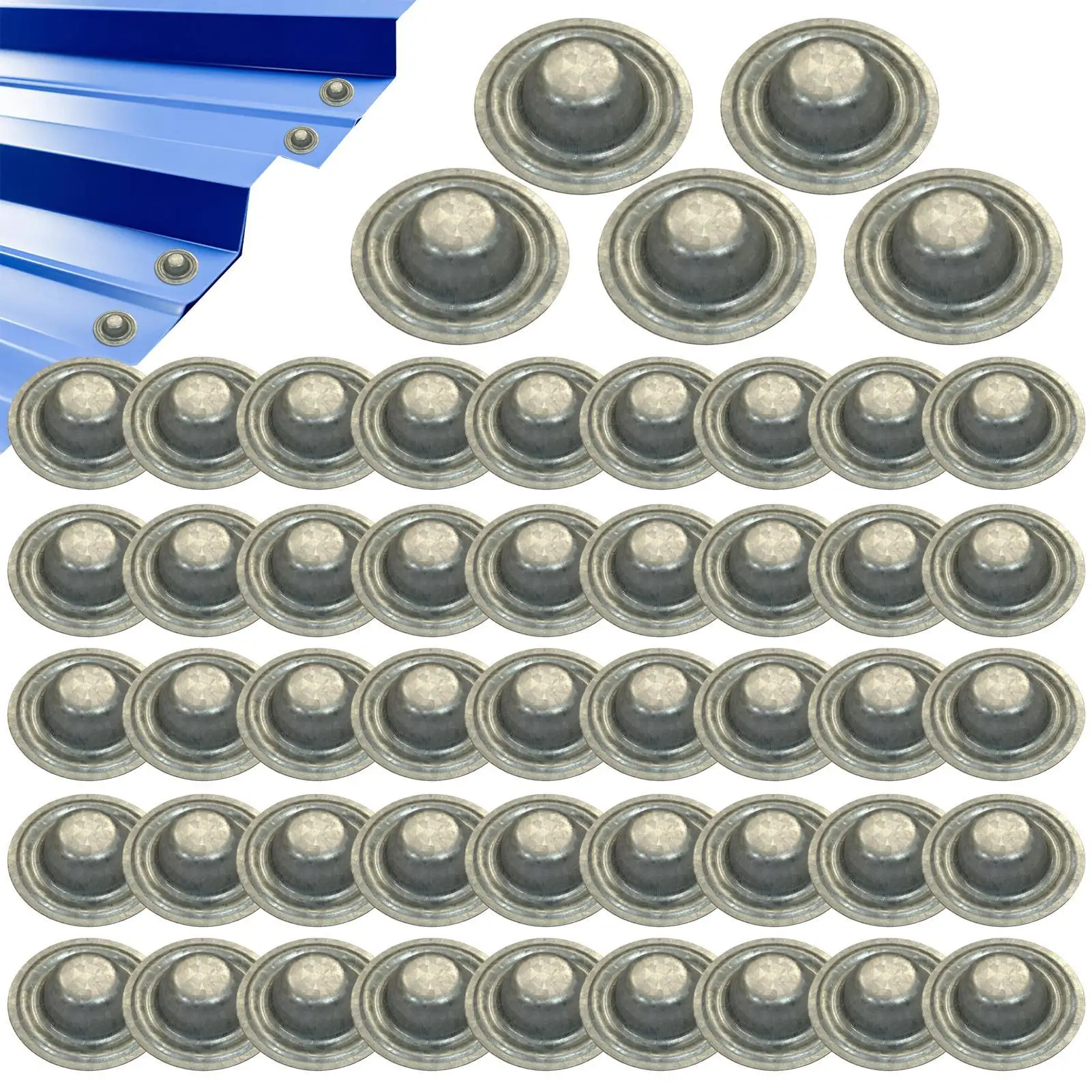 Metal Roof Screw Caps 50 Pieces Roofing Waterproof Seal Protective Homeowner Garage Carport Shed Workshop Barn Pergola