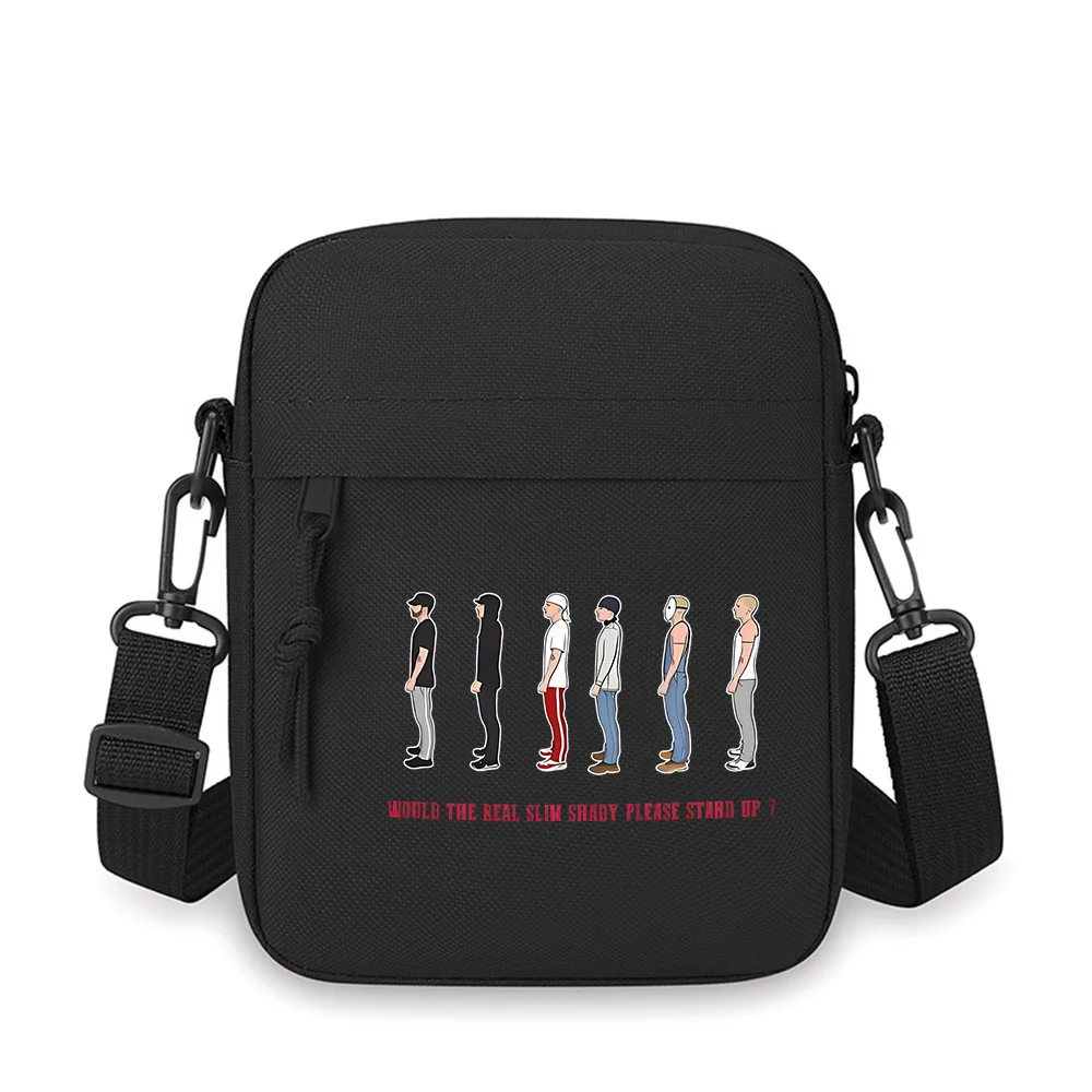 Characters various poses slim stand up Men Crossbody Bag Single Shoulder Women Cartoon Anime Film Printing Design Unisex