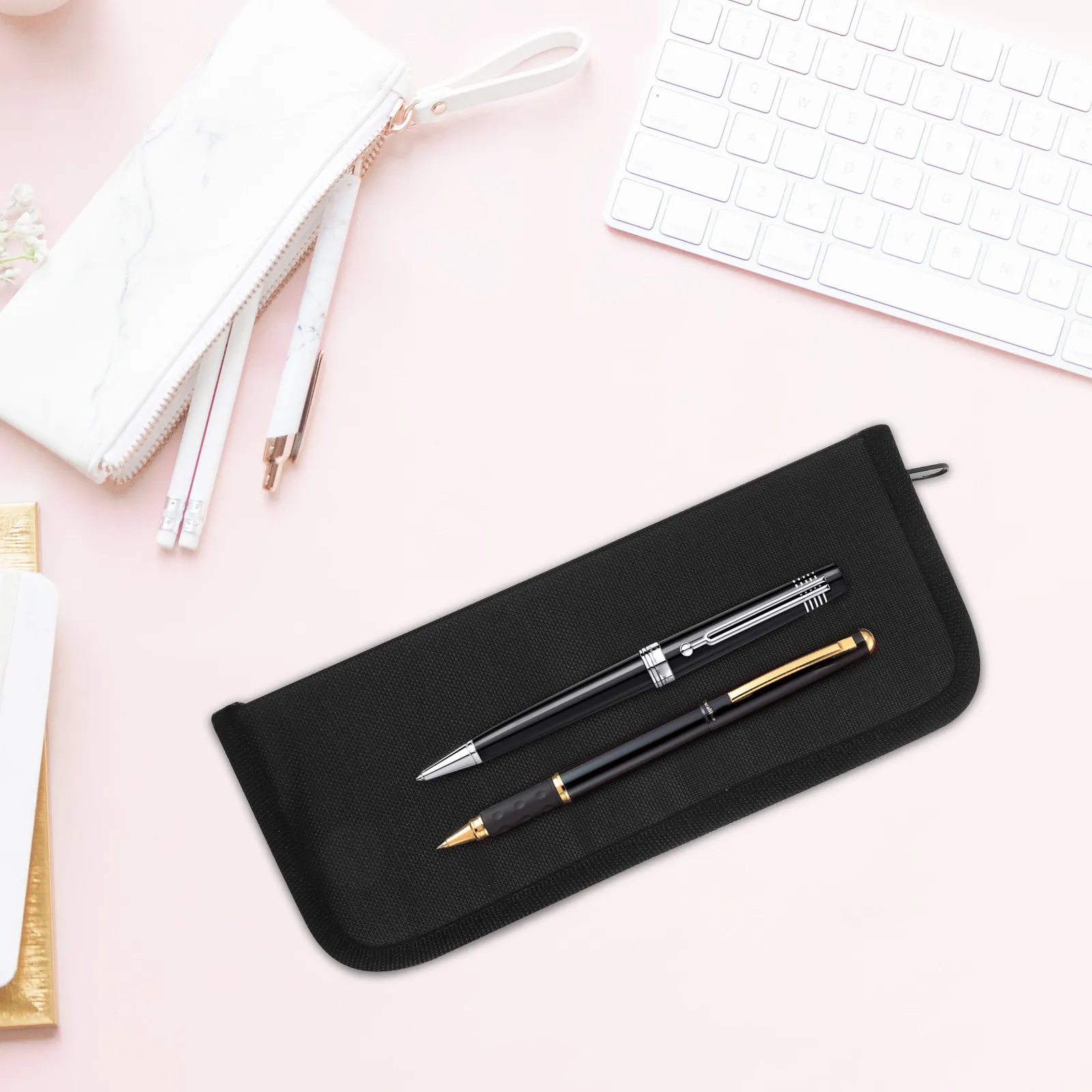 Painting Brush Bag Oxford Cloth Waterproof Portable Drawing Brush Storage Organizer with Zipper Pencil Case for Adults