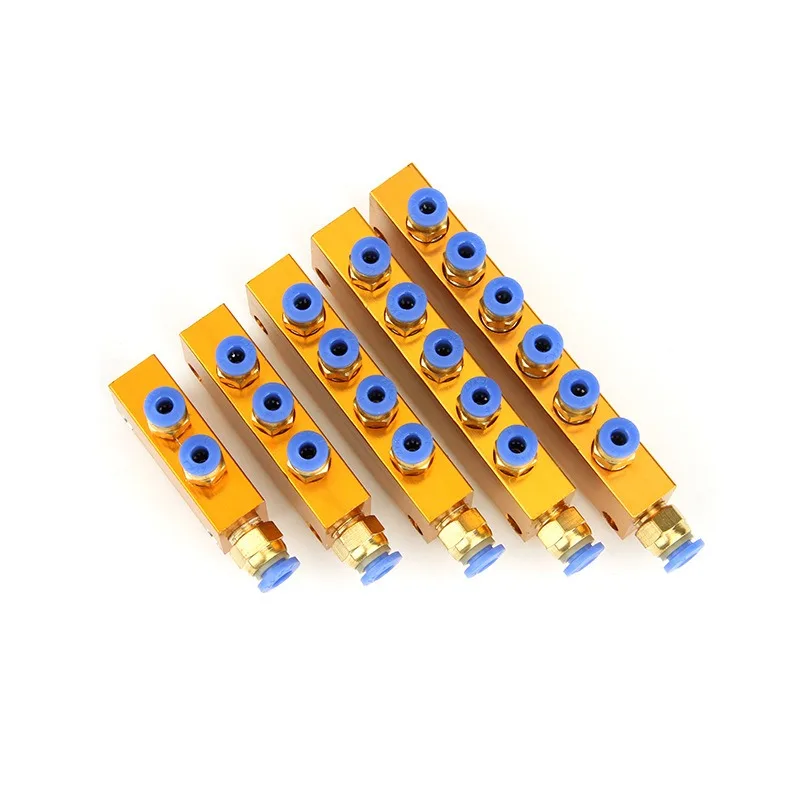 1Set Oil Piston Distributor Separator Manifold Block 2 3 4 5 6 7 8 9 10 12 Way Adjustable Lube