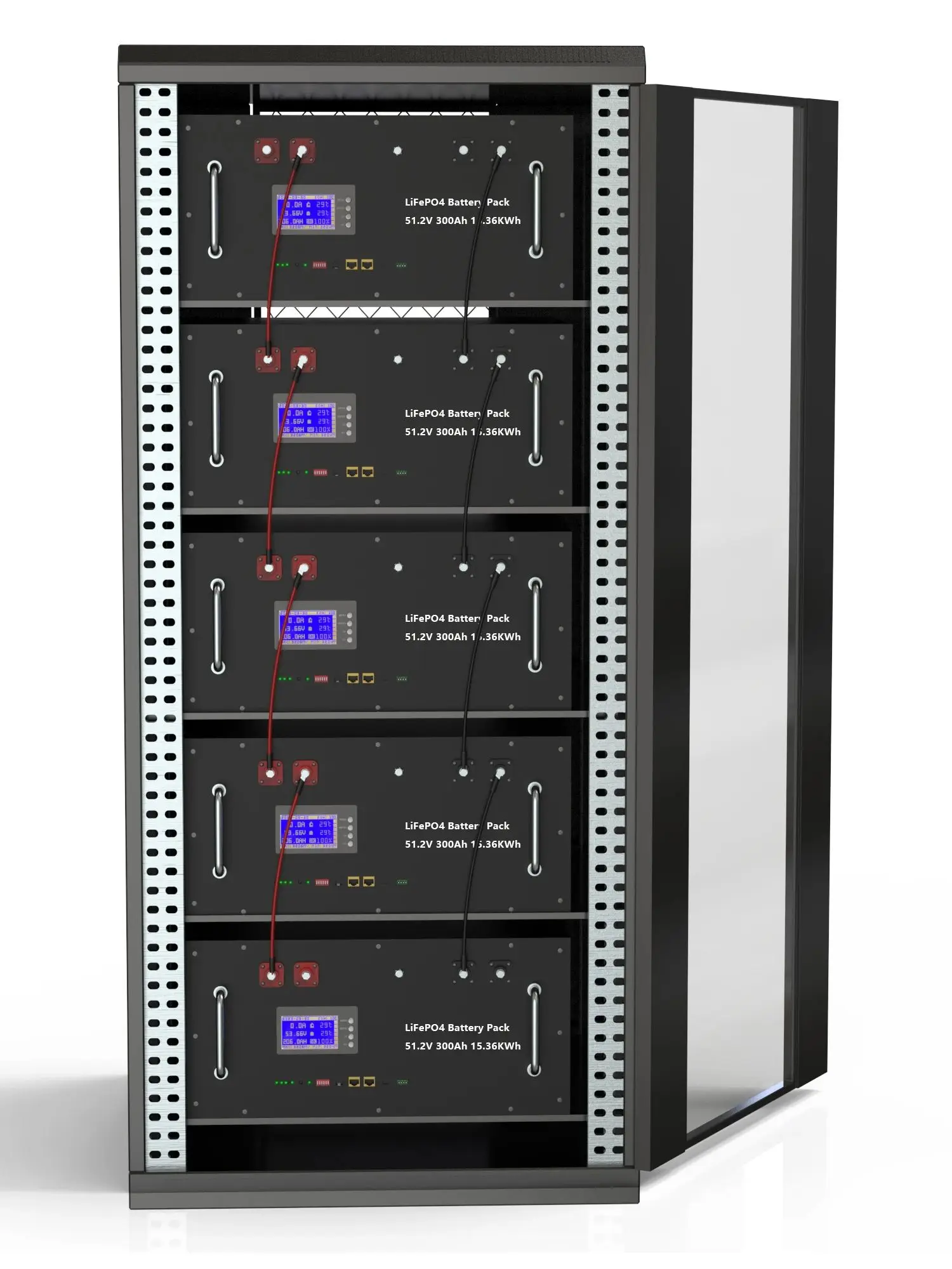 LiFePO4 Batterie 48V 150AH 7.5Kwh 51.2V 100AH 300AH 200AH Lithium-Solarbatterie 6000+ Zyklen Eingebauter Aktiver Equalizer BMS EU Polen Lokales Lager Schneller Versand 10 Jahre Vollständige Offizielle