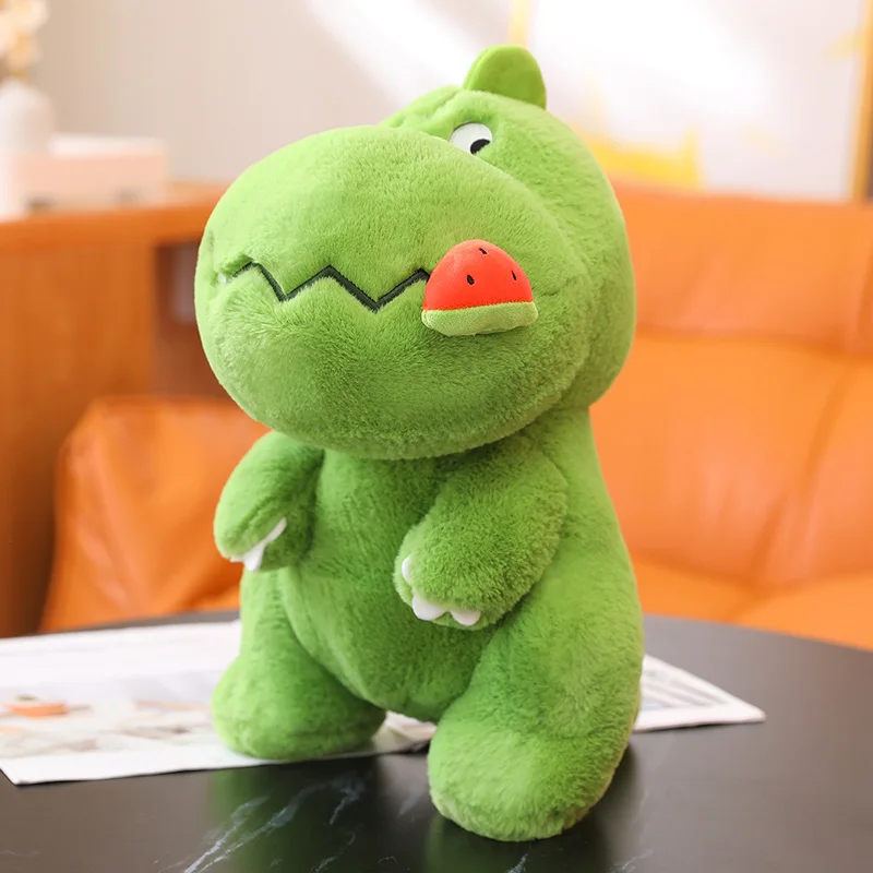 Juguete de peluche de dinosaurio Kawaii, muñecas de dinosaurios suaves con frutas, almohada de animales de peluche, regalos