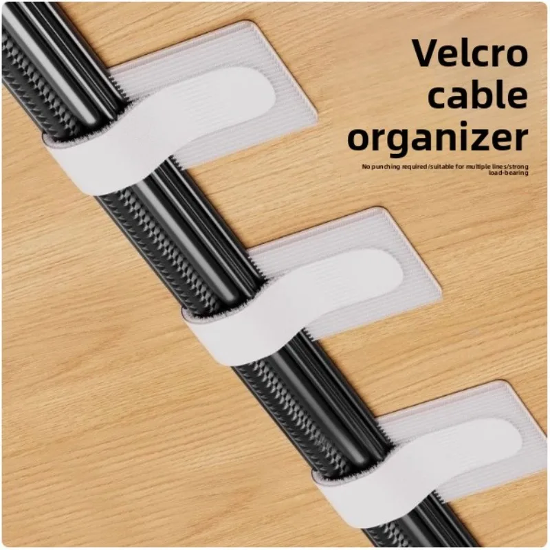 Ties Fastening Wire Reusable Cable Organizer Cord Rope Holder Self Adhesive Adjustable Cord Organizer Straps Desk Management