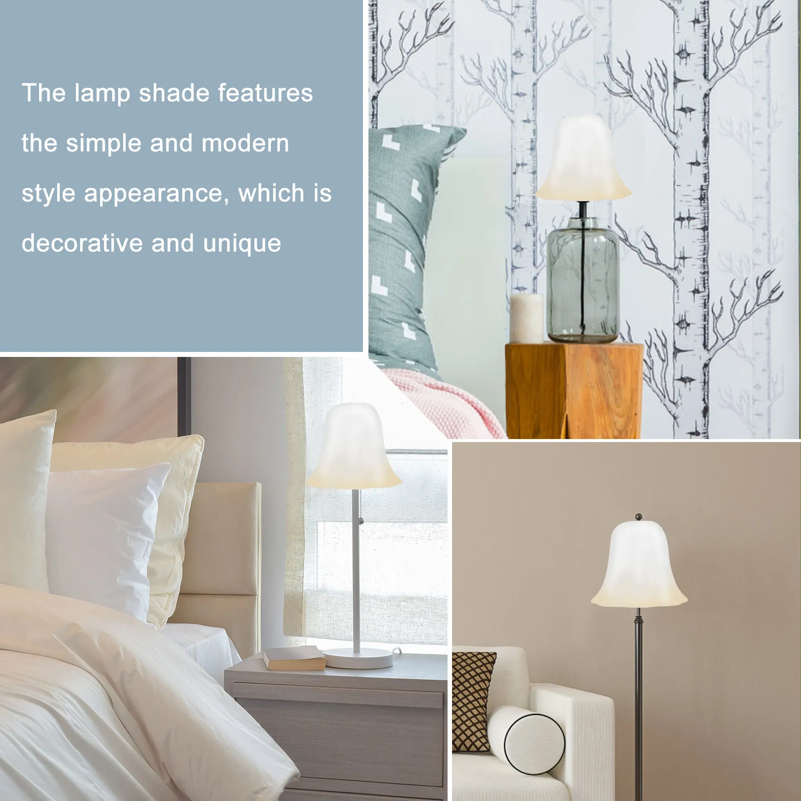 

Стеклянный плафон для светильника: матовый, современный, с гладкими краями, безопасный на ощупь, для люстр, подвесных, потолочных, напольных, настольных, настенных светильников, декор для дома