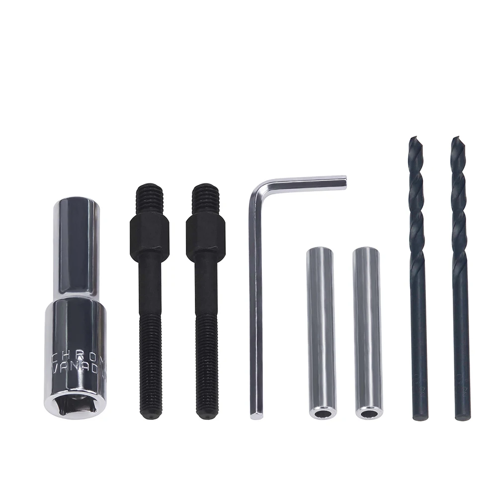 16pcs Damaged Glow Plug Removal Remover Thread Repair Car Garage Tool Kit Set