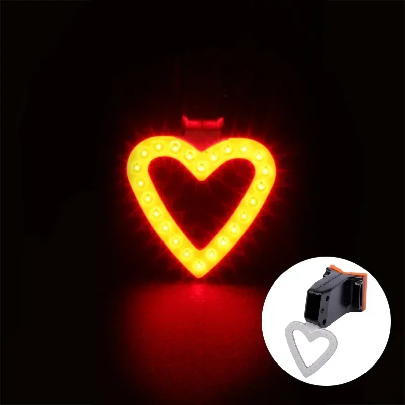 Bike Rear Lights LED Bicycle Tail Lamp Waterproof USB Rechargeable Mountain Road Bike Cycling Raer Flashlight Lamp Bicycle Parts