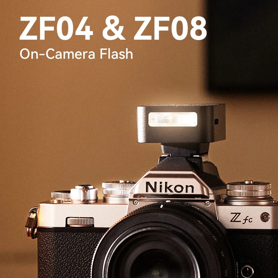 ZENIKO ZF04 / ZF08 كاميرا صغيرة ضوء فلاش صغير قابل لإعادة الشحن 6500K على الكاميرا جيب ضوء فلاش لريكو GR3 فوجي XM5 سوني ZVE